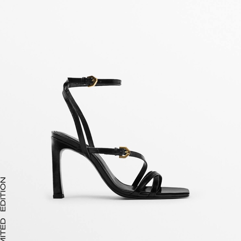 NWT🏷️Massimo Dutti leather heels - Picture 2 of 9